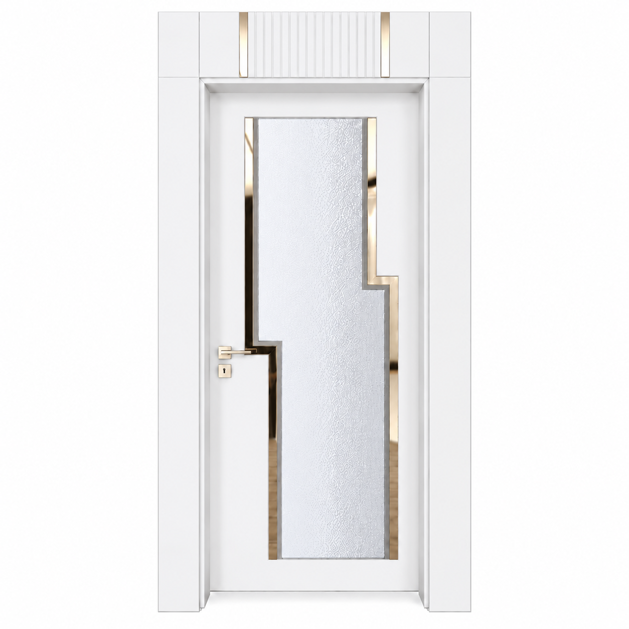 BY-6002V  Porte intérieure Laqué Vitrée